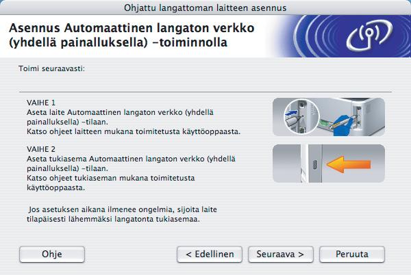 12 Odota, kunnes kirjoittimen Ready-merkkivalo (Go-painike) ilmoittaa, että yhteys onnistui. Ready-merkkivalo syttyy viideksi minuutiksi.