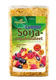 VegeSun Herneproteiinirouhe 150 g Kasvis-, vegaani- ja keliakiaruokavalioihin sopiva kasvisproteiinirouhe. Kypsentämättä käyttövalmis, ei vaadi liottamista.