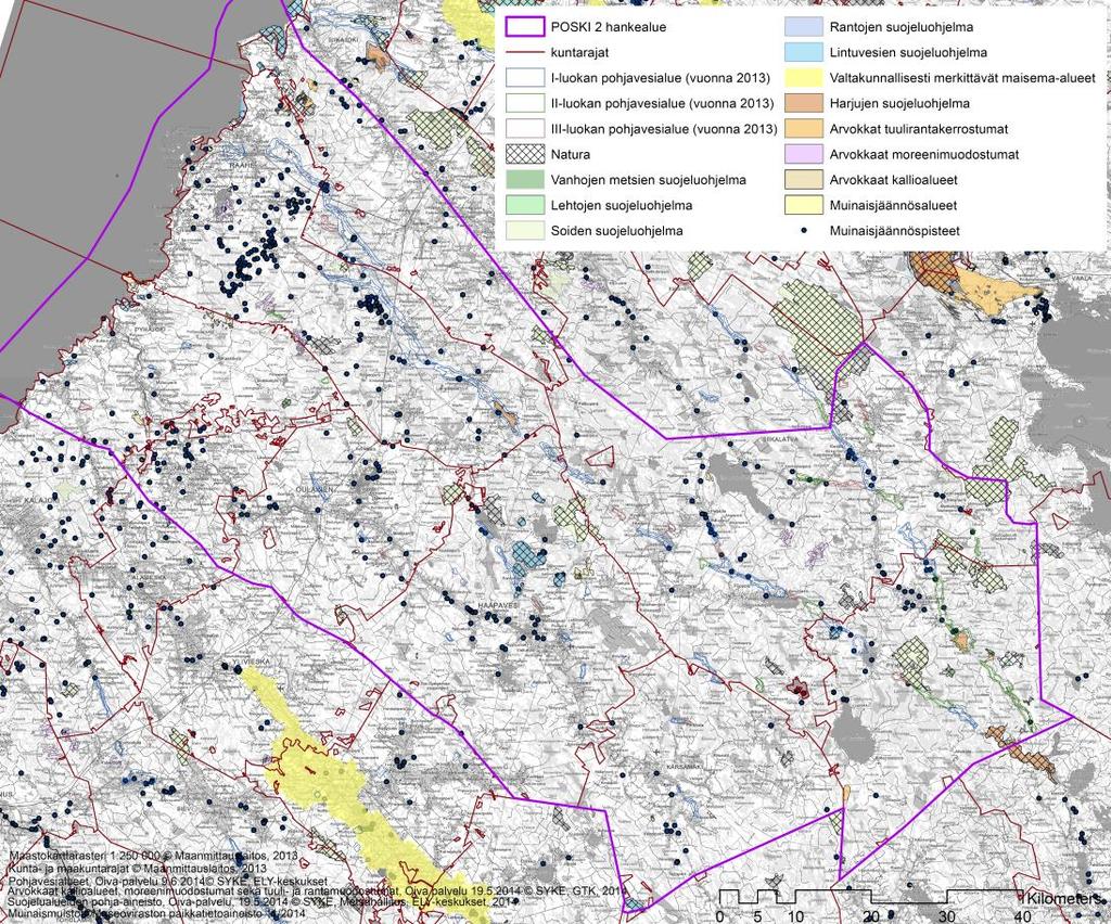 12 Valtakunnallisesti arvokkaat moreenimuodostumat inventointi Suomessa valmistui 2007 (Mäkinen et al., 2007).
