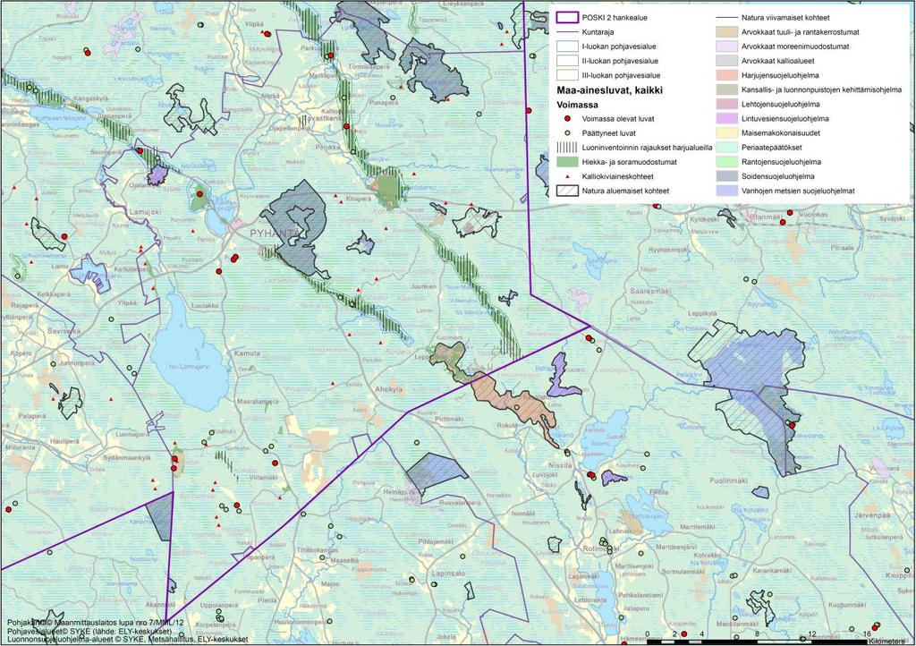 28 Kuva 19. Pyhännän kunta. 6.7 Raahe Raahen kaupungin alueella sijaitsee iso, mutta osittain katkonainen luode-kaakkoisuuntiasessa harjujakso.