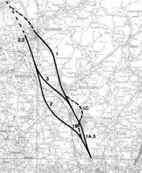18 Valtatien 8 nelikaistaistaminen välillä Nousiainen Mynämäki VAIHTOEHDOT 1.
