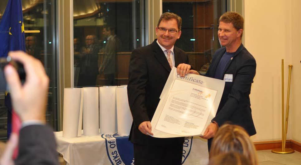 European Parlament, Brussels // Charter Award Ceremony 2014 To begin the verification process, the completed application (one set of documents) should be sent to EUROPARC Federation (only