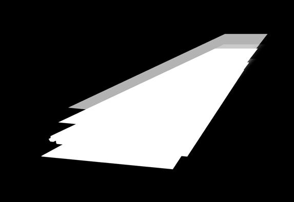 Upofloor-mallistossa on kahden kokoisia lautavaihtoehtoja. Oheinen symboli kuvaa laudan mittasuhteita.
