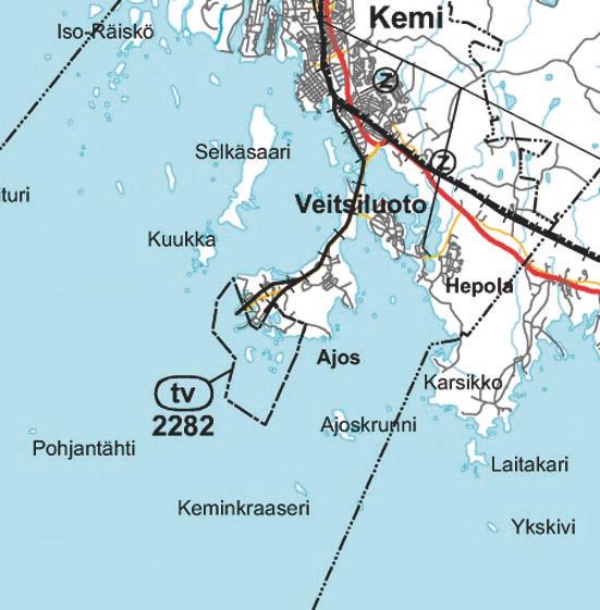 5.2.4 Lapin meri- ja rannikkoalueen tuulivoimamaakuntakaava Lapin meri- ja rannikkoalueiden tuulivoimaakuntakaava on vahvistettu ympäristöministeriössä 16.6.2005. ja sillä on kumottu 25.2.2003 vahvistetun Länsi-Lapin seutukaavan varaukset tuulivoimala-alueiden osalta.