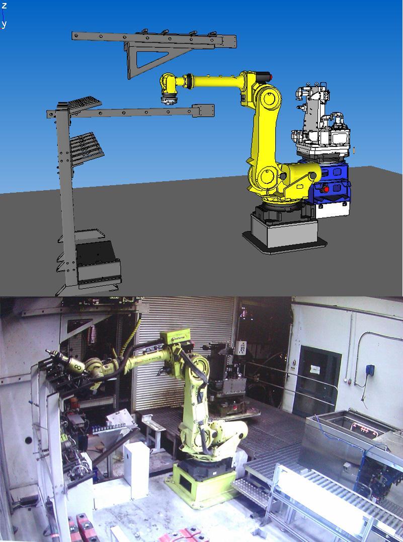 25 6.1 Solun mallinnus Robottisolun mallinnuksessa pyrittiin hyödyntämään Fastsimusta löytyvää mallikirjastoa niin paljon kuin mahdollista.