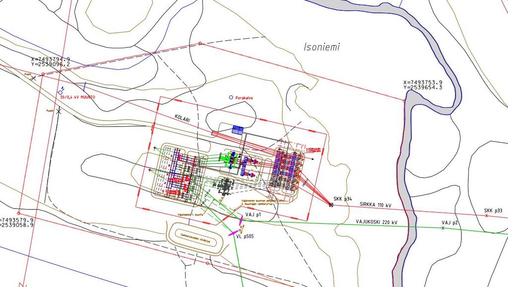 Isoniemen toinen muunto ja 220 kv laajennus Isoniemen 220/110 kv muuntoasema rakennettiin vuonna 2011.