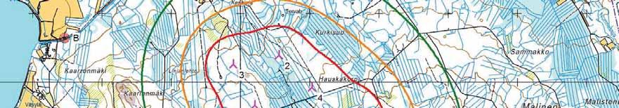 Project: Tuulivoimahanke Description: Haapajärvi DECIBEL - Map 8,0 m/s Calculation: Ristiniitty 8xG132 hh140m WindPRO version 2.9.269