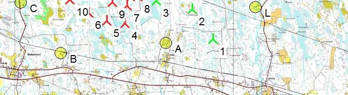 Liite 5 VE2 SHADOW - Main Result Calculation: VE2 39 x V126 x HH137 Assumptions for shadow calculations Maximum distance for influence Calculate only when more than 2 % of sun is covered by the blade