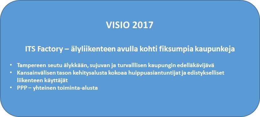 4 ITS Factory missä mennään nyt? ITS Factory on vahvistunut ja kasvanut vuosien 2014-2017 aikana. Jäsenmäärä on kasvanut vuoden 2014 20:stä nykyiseen n. 60:een.