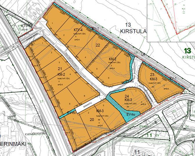 Kaksi vaihtoehtoa Vt3:n eritasoliittymän toteuttamiselle (Lähde: Hämeenlinnan kaupunki, 2017).