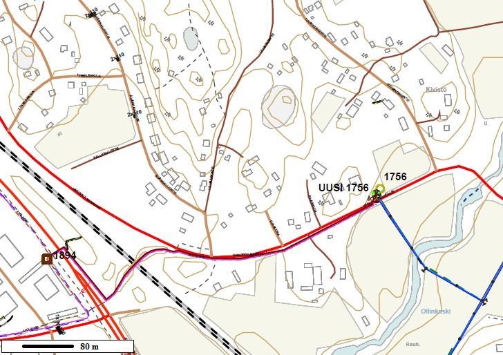 62 7.5 Kel 9 : Varayhteys Kurkimäen lähtöön Hankealueessa Kel 9 keskityttiin suunnittelemaan varayhteys muuntamolle M1756.