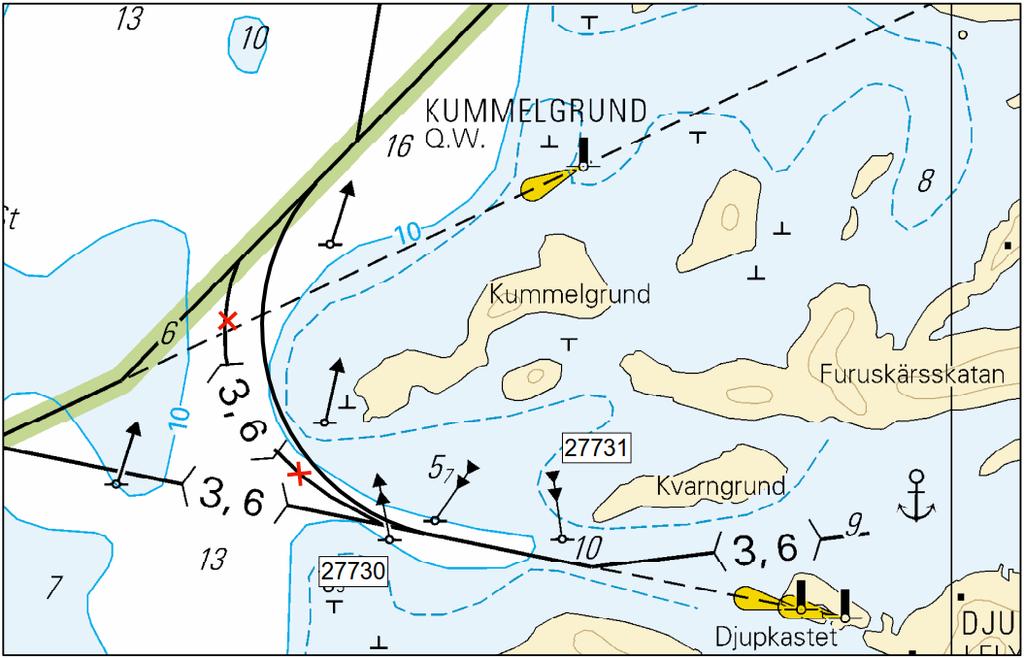 7) 63 18.589 21 36.908 Poista vanha keskilinja - Stryk den befintliga mittlinjen - Delete existing centre line B.