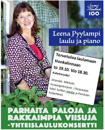 Yhteislaulutilaisuus / Parkkila (lokakuu) Yhteistyössä kylätoimikunnan