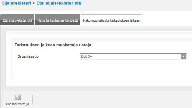 3.9 Haku hakijoista, jotka ovat muokanneet tietojaan tarkastusmerkintöjen tekemisen jälkeen 3.9.1 Ominaisuuden kuvaus Uudessa Kuntarekry versiossa voidaan Etsi sijaisrekisteristä toiminnossa etsiä