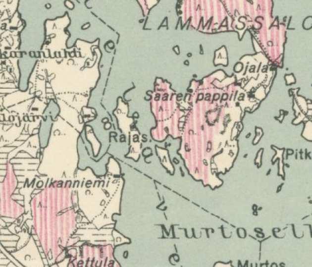 Vuonna 1941 painetussa topografisessa kartassa näkyy nykyisistä tielinjauksista hieman poikkeava polku, joka johtaa Kivisalmen rannalle.