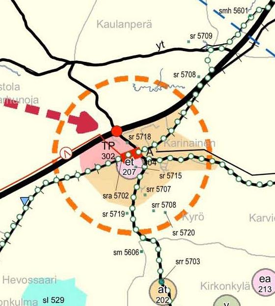 Pöytyän kunnan vesi- ja viemärilaitos - Kyrön Kaukolämpö Oy - puhelinyhtiöt - Fortum Sähkönsiirto Oy Viranomaiset - Varsinais-Suomen ELY-keskus (ympäristö ja liikenne) - Varsinais-Suomen liitto -