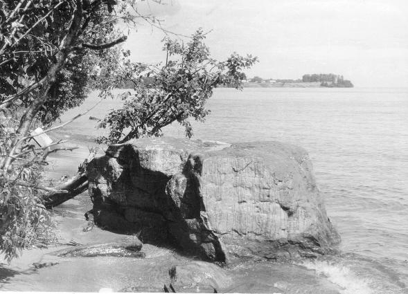 Joonis 8. Lohukivi Kaskezas Äänisjärve läänekaldal. Foto: E. Ernits 1988. Joonis 9. Lohud Kaskeza kultuskivil. Foto: E. Ernits 1988. dite asenditega (vt Ernits 1987: 87; Äyräpää 1942: 185, 188).