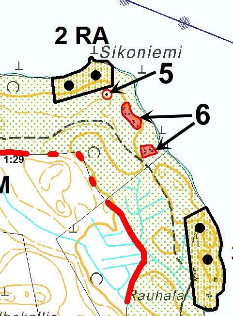 16 5: Sikoniemi 1, hiilimiilu; 6: