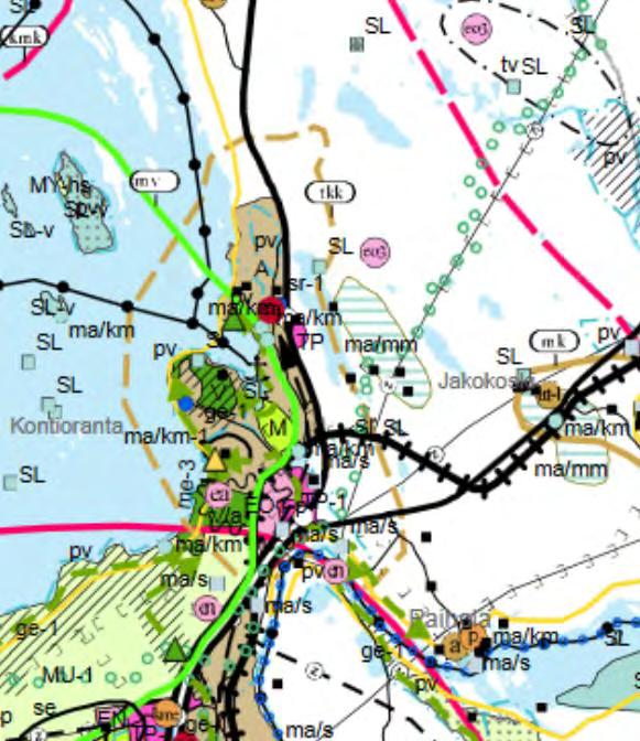 Kaavaselostus 6 Kontiolahden unta 11.09.2017 Asemaaavan muutos ja laajennus Kärjen alueelle Kuva 4. Ote maauntaaavan 1-4. vaiheiden yhdistelmäartasta. Pohjois-Karjalan maauntahallitus äynnisti 21.12.