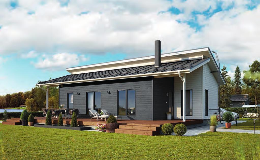 PICCOLO Huoneistoala Bostadsyta 82,0 m² Kerrosala Våningsyta 97,5 m² Kerrosala MRL Våningsyta MBL 115,3 93,5 m² 2H+TUPAK+S Piccolo on pieni moderni talo, joka sopii hyvin myös ympärivuotiseksi