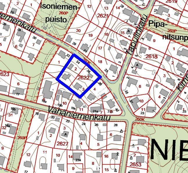 NIEMI, ISONIEMENKATU 34 JA 36 Asemakaava nro 8658