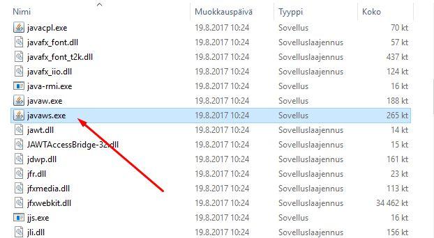 Seuraavaksi navigoimme läpi kansioviidakon. Viime kohdan jälkeen avautuu näkymä, jossa näkyy useita kansioita.
