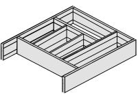 TAKA35VA Harmaa TAKA35HA - korkeus 120mm 243mm x 323mm, valkoinen PUKOK1VA Jakaja 400mm syviin