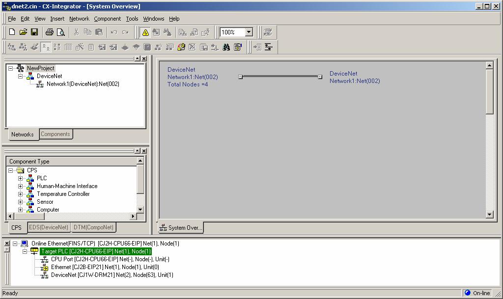 2.3 CX-Integrator / Ethernet-väylä Valitaan nyt PLC1 IO-taulueditorissa ETN21-yksikön pikavalikosta Start Special Application with Settings Inherited.