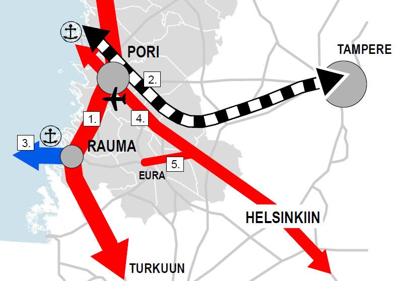 ULVILAN KAUPUNGIN KAAVOITUSKATSAUS 2016 4 / 12 koskevia toimenpiteitä ja päättäessään niiden toteuttamisesta otettava maakuntakaava huomioon, pyrittävä edistämään maakuntakaavan toteuttamista ja