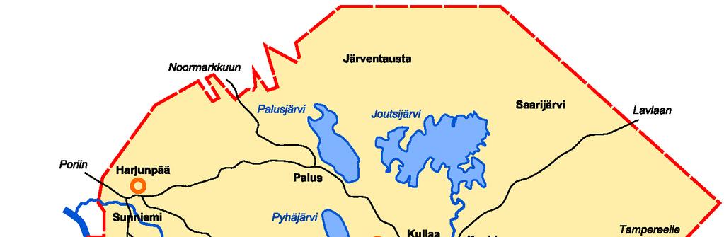 ULVILAN KAUPUNGIN KAAVOITUSKATSAUS 2016 8 / 12 kunjoen rannalla (n. 550 k-m²) sekä Kullaan Molkkarinmäessä puolet noin 0,6 ha tontista (n 900 k-m²).