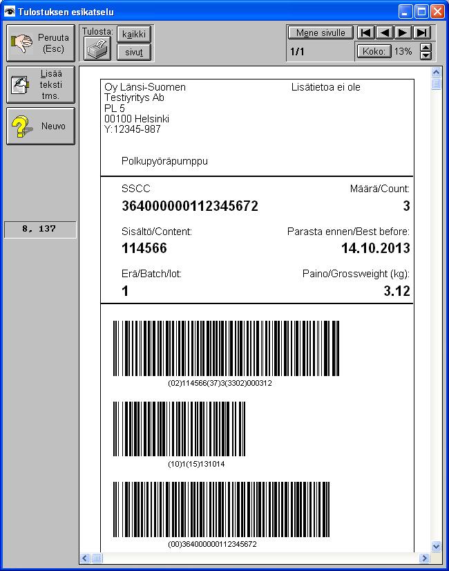 7.6.2013 Vcard export toiminto. 15.6.2013 Osoitetulotuksessa useita parannuksia mm. kuvien liitämisen osalta. 18.6.2013 Tili- ja viitetietojen haussa parannuksia. 12.7.2013 Laskutusohjelma tukee uusia EMVLumo -maksupäätteitä.