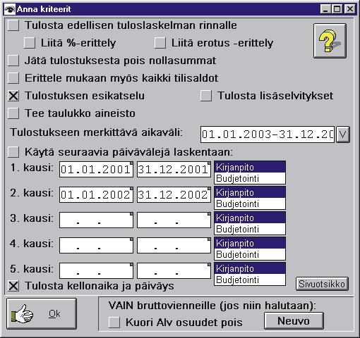 voidaan liittää lisätietosarakkeita. 4.2.