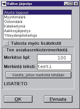 2003 "Lisätieto" napin toimintaa parannettu. 22.3.2003