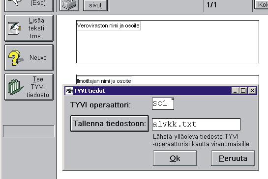 3.9.2004 ALV ilmoituslomakkeen valvontaosa voidaan tulostaa erikseen. Mukana myös uusi TYVI -lomake. 7.9.2004 Kirjanpidon kriteeri-ikkunaan annetut kriteerit voi tallentaa ja käyttää pikavalintana.