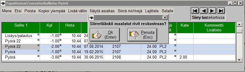 2014 Tuote, Selite, Laatu, Hinta -raportti ja Tuote, Selite, Ryhmä, Nykytilanne -raportti voidaan tulostaa myös HTML muodossa 25.7.2014 Tuote voidaan poimia myös varastotaulukosta.