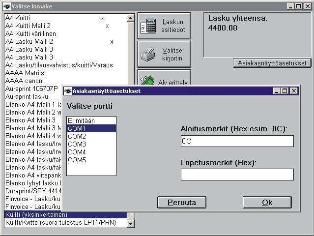 2006 Laskun aloitustietoja (laskunumero, päiväys, reskontrakoodi) voi muuttaa Uusi lasku ikkunassa 3.8.2006 Kirjoitusesto ikkunaan Valitse tuote.