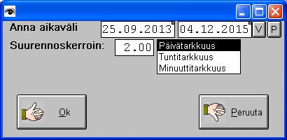 2009 Puhelinnapilla voi soittaa modeemin lisäksi myös Skypellä. 15.4.2010 Useita parannuksia käyttöliittymään. Mm. tilaustaulukko on osa ikkunaa ja ikkunan koko säilyy kun ohjelmaan palataan. 14.5.2008.