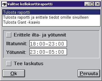 25.2.2005 Kellokorttiohjelman raportista saadaan tehtyä lasku helposti projekteille tai työmaille tehdyistä tunneista. Opastevideo miten toimitaan. 8.3.