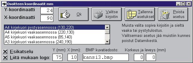 1.6.2005 Laskulomakkeisiin voidaan tallentaa oma kirjoitinasetus. 14.6.2005 Uusi laskulomakemalli Blanko A4 Malli 1 lasku. 21.6.2005 Jos lasku jatkuu useammalle sivulle oikeassa ylänurkassa näkyy sivunumerointi.