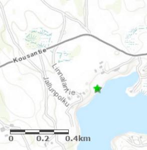 turvassa ihmisen toiminnalta. Katajan koordinaatit ovat 61.3300, 26.4064.