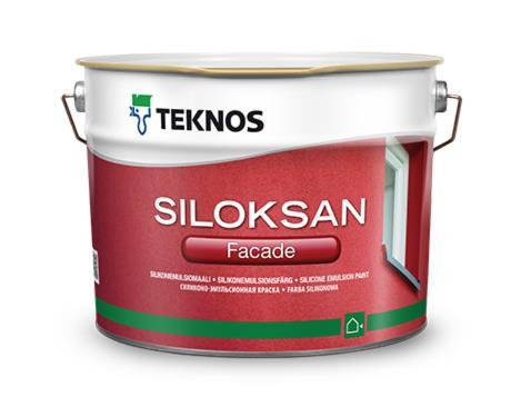 SILOKSAN FACADE Silikoniemulsiomaali Helppo ja kevyt levittää Ei raitoja Ei työsaumoja Ei erillistä pohjustusta ja hyvä