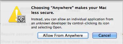 1.5. Valitse [Allow From Anywhere] ja vahvista että
