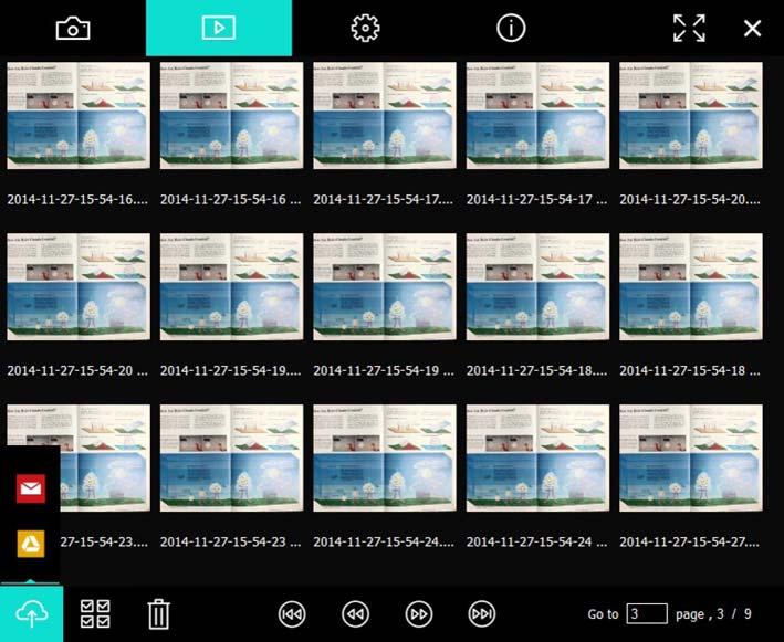 6.2.2 Windows-ohjelman näyttöesittely - Kuvan Selaimen Pikkukuva Kuvake Toimintojen kuvaus Kuvake Toimintojen kuvaus Lataa tiedosto pilveen Lähetä sähköposti Lataa Google Drive:iin Valitse