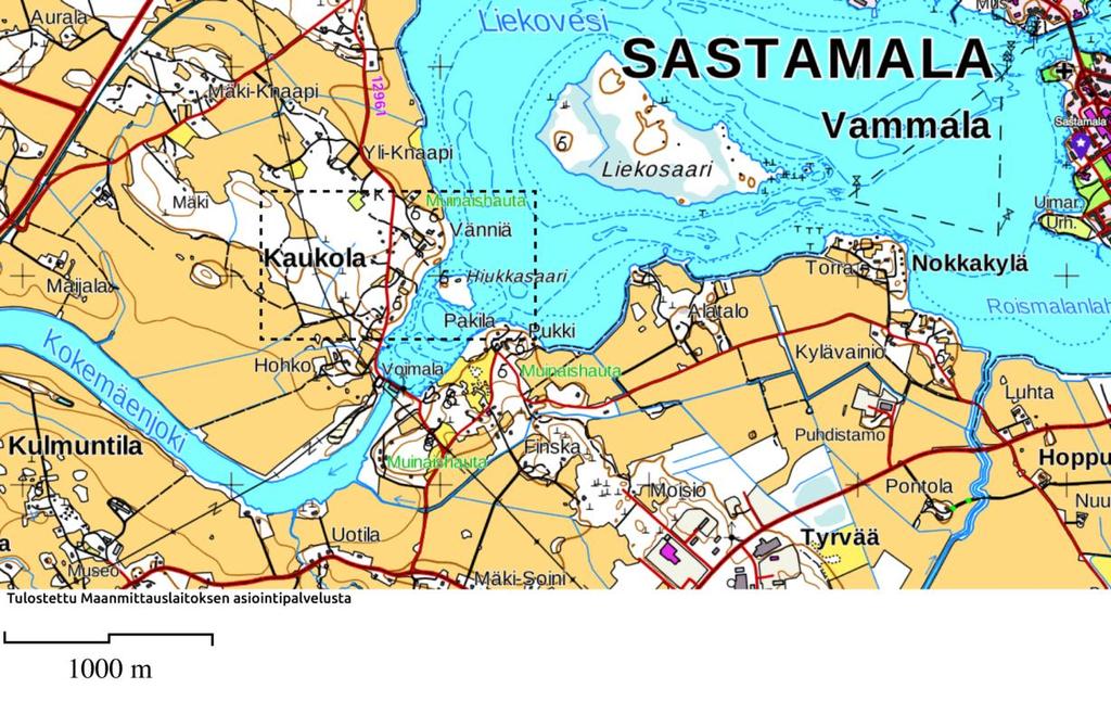Liite 1. Kaukolan ja Juvelan sijainti kartalla Kuva 1.
