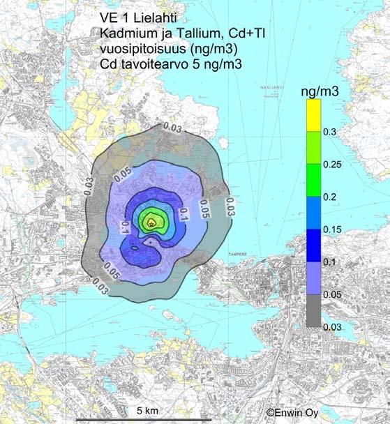 Tammervoima 2010 LIITE 9 LIITE 9. KADMIUM JA TALLIUM (Cd+Tl) - VE 1- VE 4a Kuva 25.