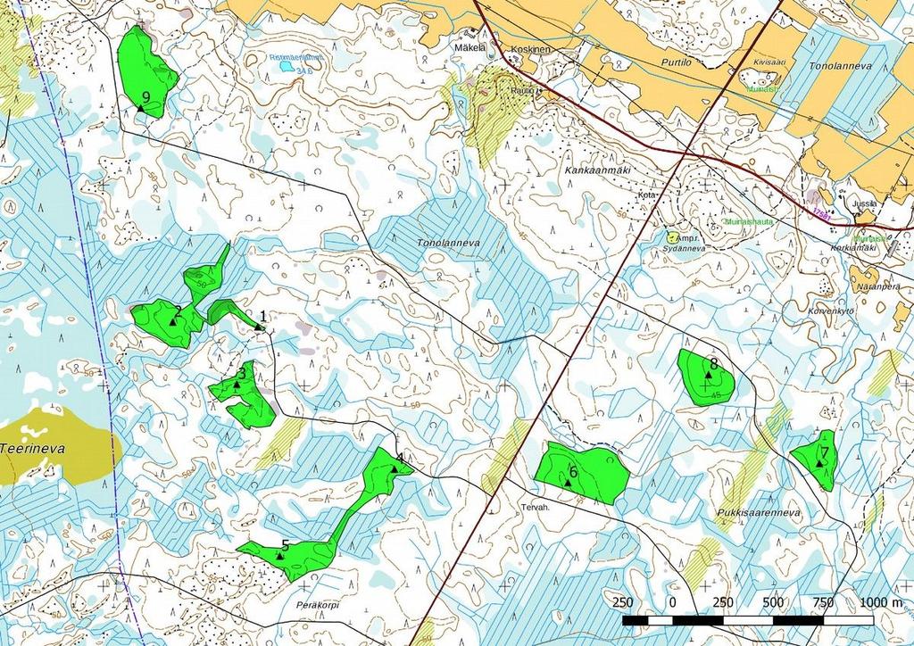 5 hihistoriassa tapahtuneita maankäytön vaikutuksia mahdollisiin alueella sijaitseviin arkeologisiin kohteisiin.