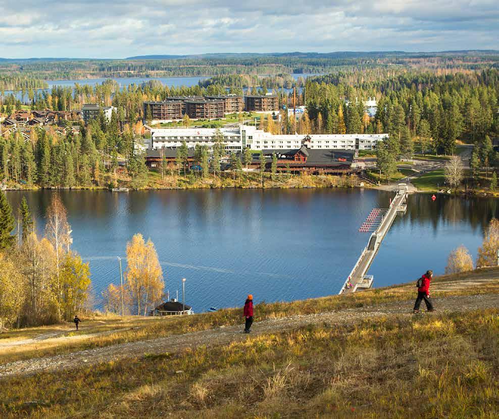 Apoli Kuopio 58 Apoli Kuopio 59 3.8 Tahkosta matkailukaupunki Tahkon maisemaa hallitsee Tahkomäki laskettelurinteineen sekä näiden ja keskustan väliin jäävä kapea lahti.