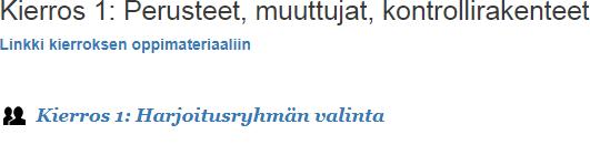 Ohjatut harjoitukset Kaikki harjoitukset järjestetään CHEM-rakennuksen tietokoneluokassa 3 (R018) Luokassa 16 tietokonetta. Oman läppärin käyttäminen myös sallittua!