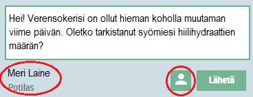 Napauta sen asiakkaan nimeä, jonka profiilia ja tietoja haluat tarkastella. Voit tarkastella henkilön henkilö- ja yhteystietoja napauttamalla asiakaskuvaketta nimen vasemmalla puolella.