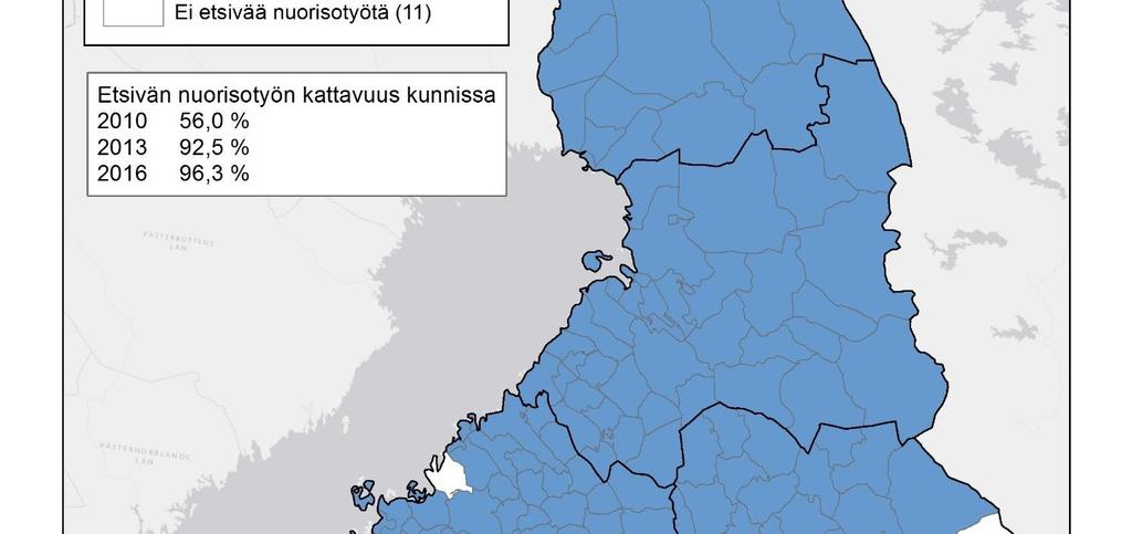 kattavuus Suomessa vuonna 2016